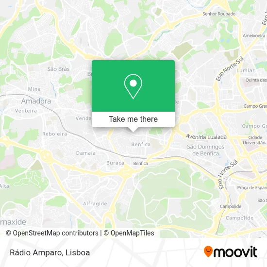 Rádio Amparo map
