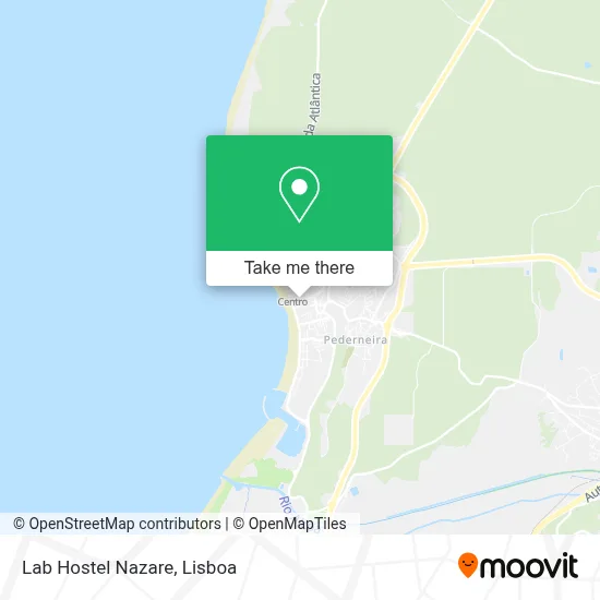 Lab Hostel Nazare map