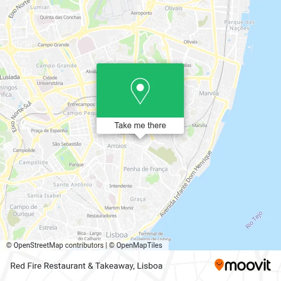 Red Fire Restaurant & Takeaway map