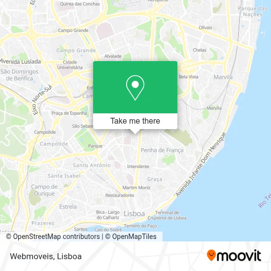 Webmoveis map