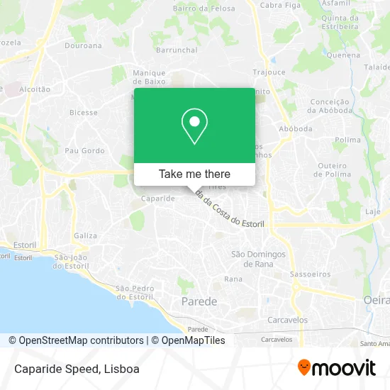 Caparide Speed map