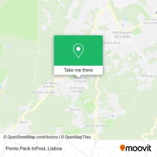 Ponto Pack InPost map