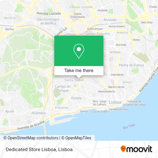 Dedicated Store Lisboa map