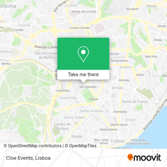 Cloe Events map