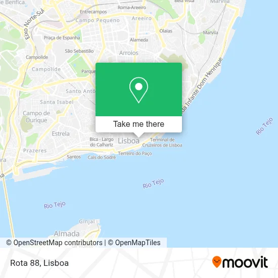 Rota 88 mapa