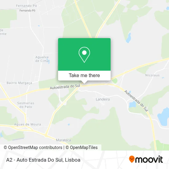 A2 - Auto Estrada Do Sul map