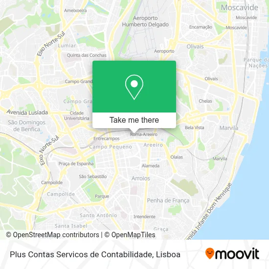 Plus Contas Servicos de Contabilidade map