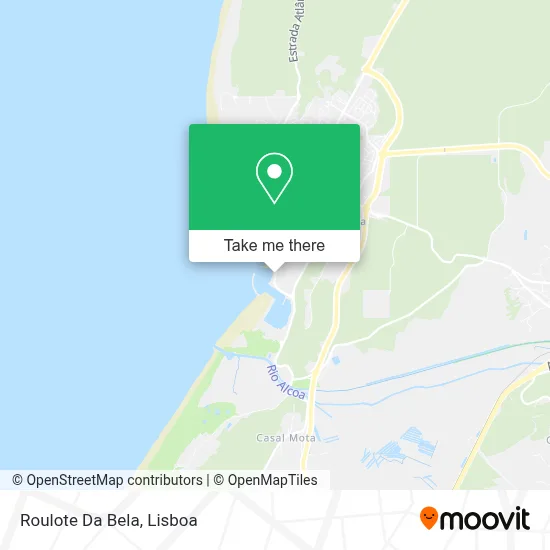 Roulote Da Bela map