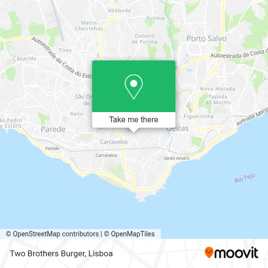 Two Brothers Burger map