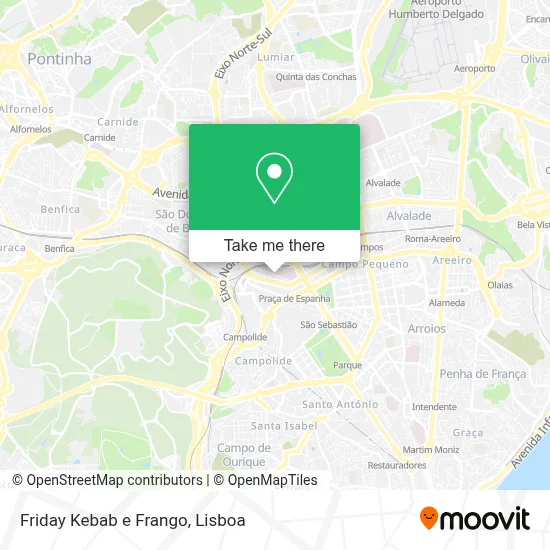 Friday Kebab e Frango map