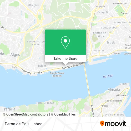 Perna de Pau map
