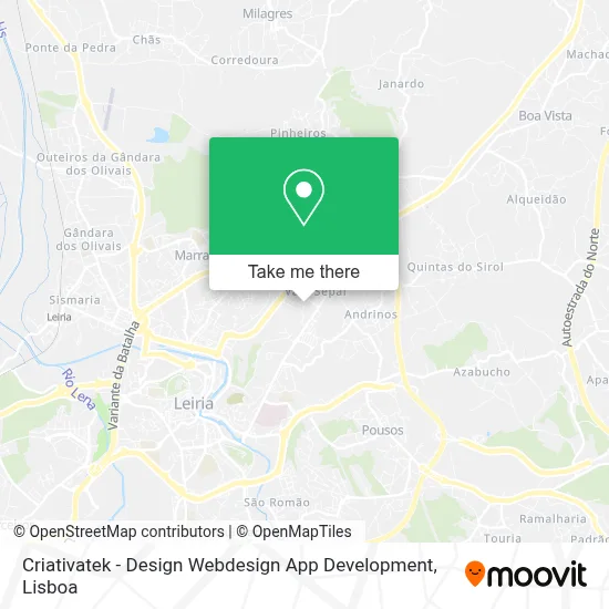 Criativatek - Design Webdesign App Development map