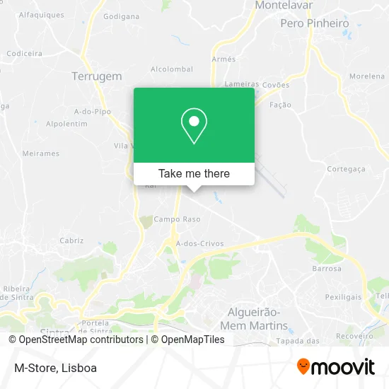 M-Store map