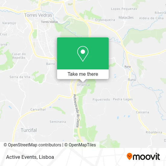 Active Events map