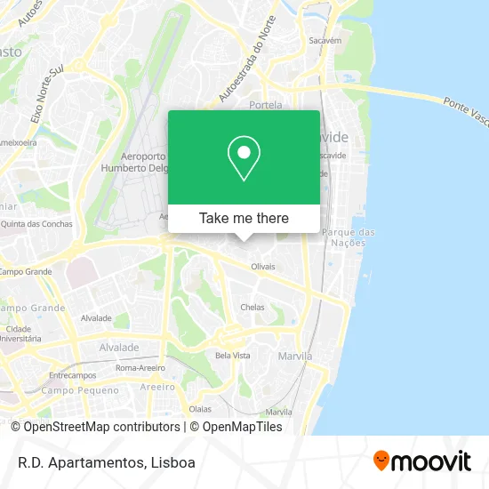 R.D. Apartamentos map