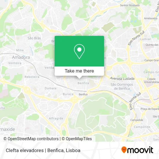 Clefta elevadores | Benfica map