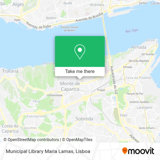 Municipal Library Maria Lamas map