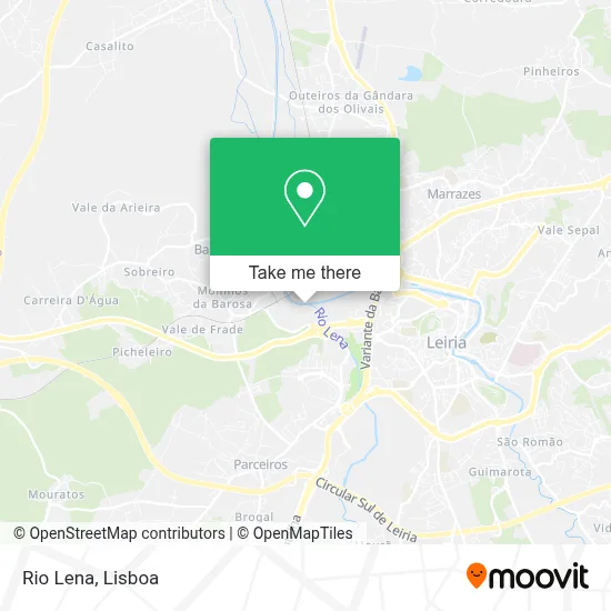 Rio Lena mapa