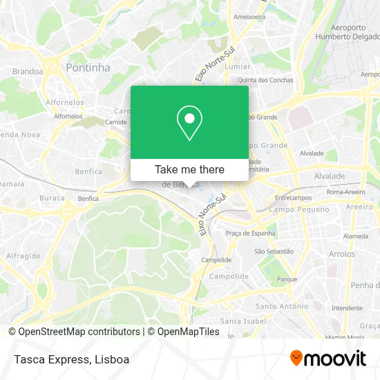 Tasca Express map