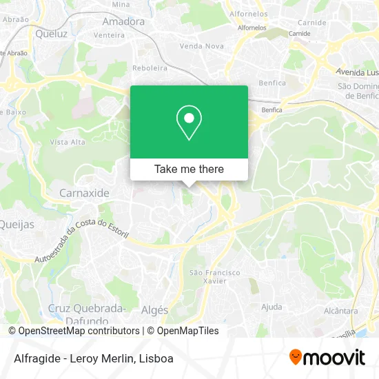Alfragide - Leroy Merlin map