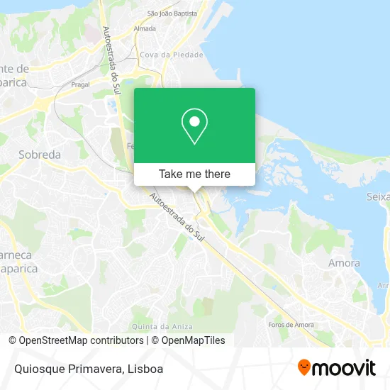 Quiosque Primavera map