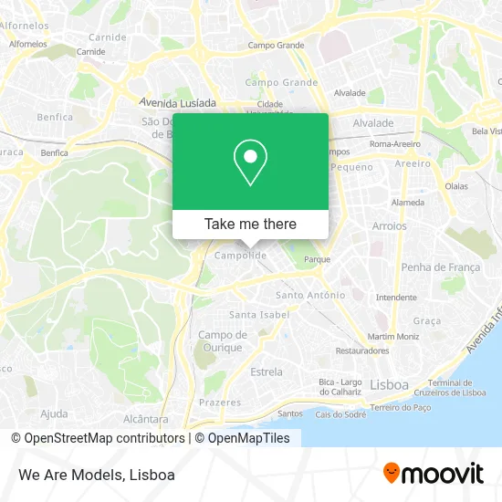 We Are Models map