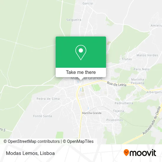Modas Lemos map