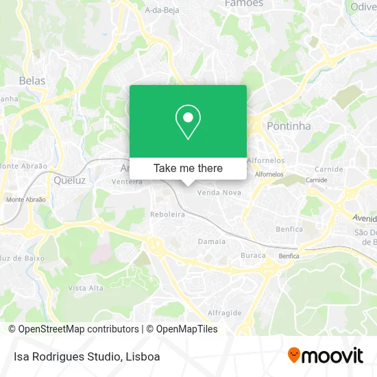 Isa Rodrigues Studio map