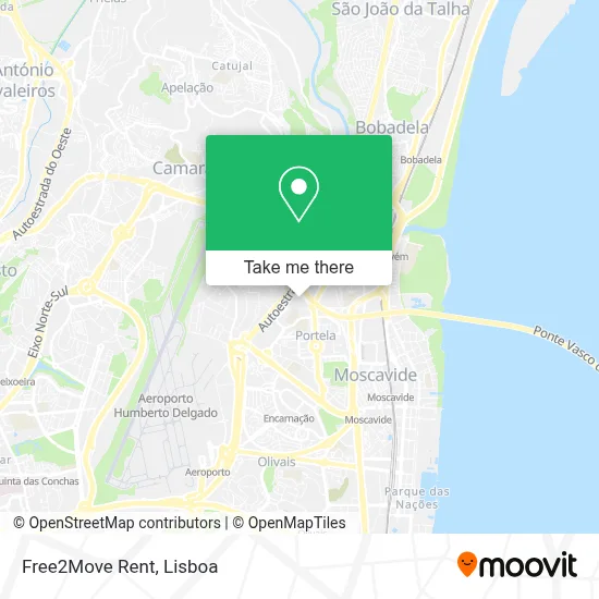 Free2Move Rent map