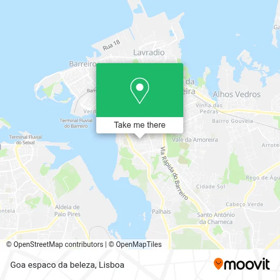 Goa espaco da beleza map
