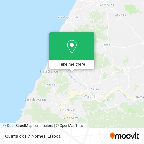 Quinta dos 7 Nomes map