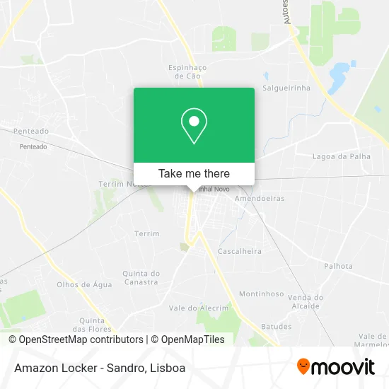 Amazon Locker - Sandro map