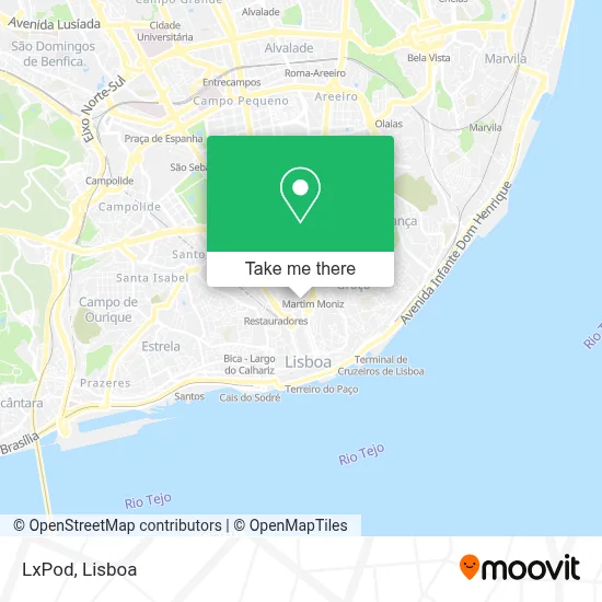 LxPod map