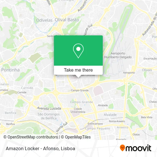 Amazon Locker - Afonso map