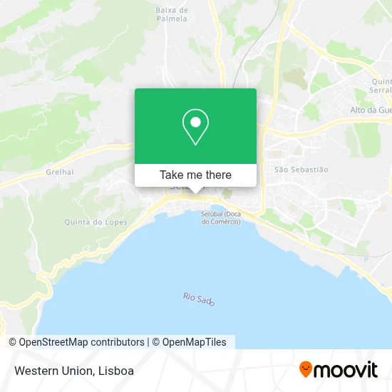 Western Union map