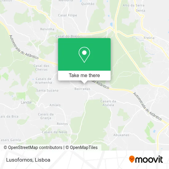 Lusofornos map