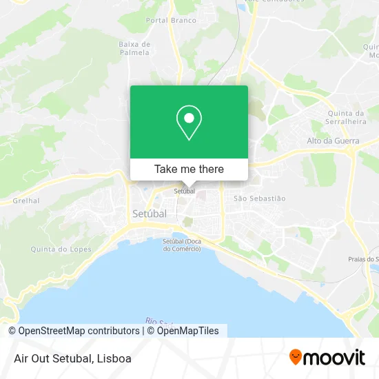Air Out Setubal map