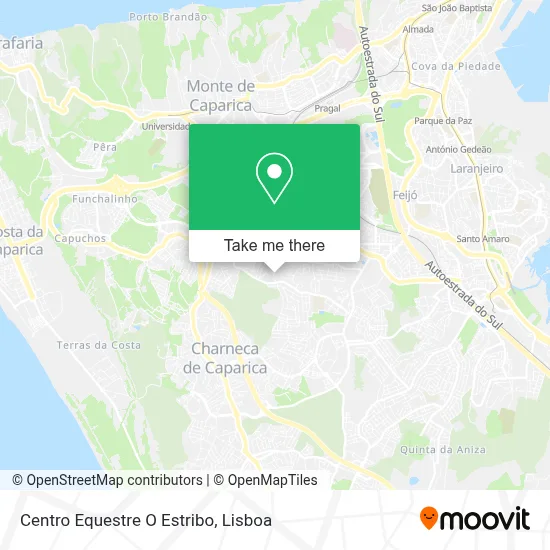 Centro Equestre O Estribo map