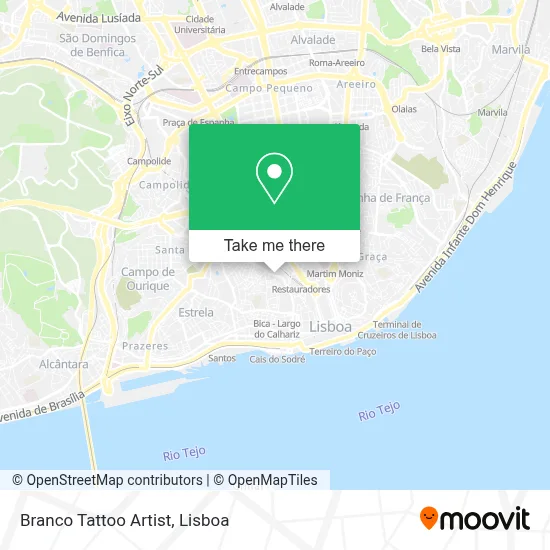 Branco Tattoo Artist map