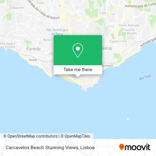 Carcavelos Beach Stunning Views map