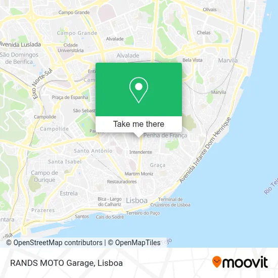 RANDS MOTO Garage map