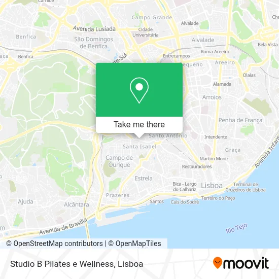 Studio B Pilates e Wellness map