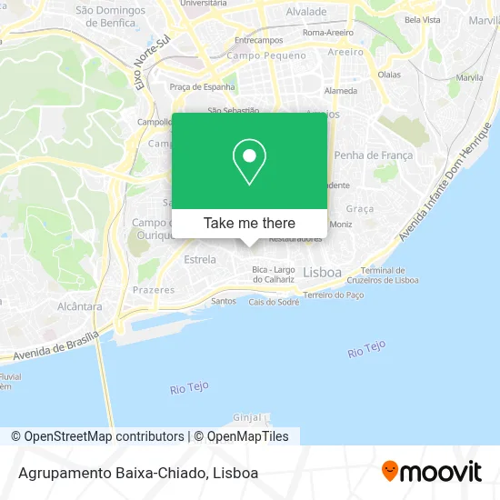 Agrupamento Baixa-Chiado map