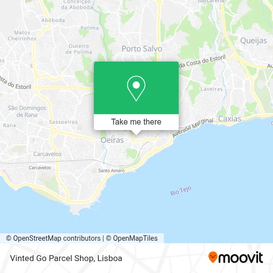 Vinted Go Parcel Shop map