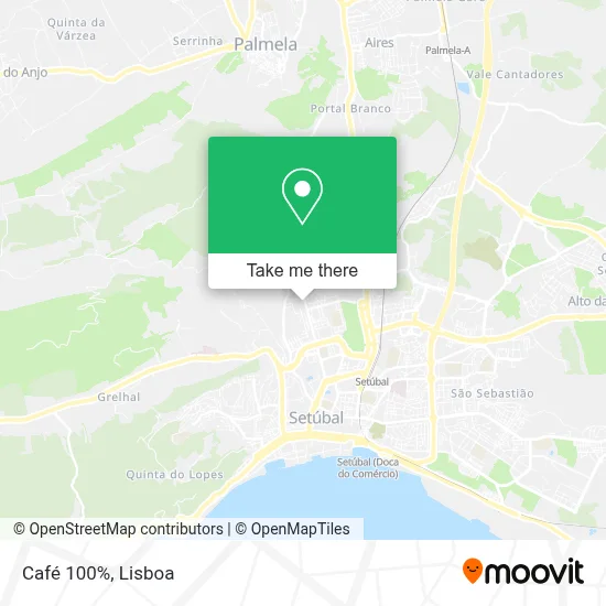 Café 100% map