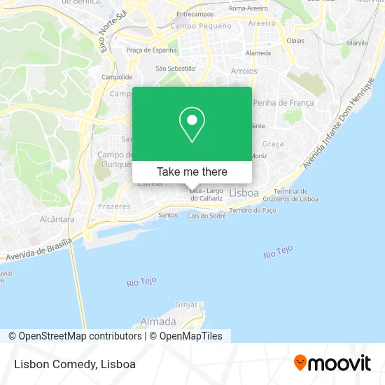 Lisbon Comedy map