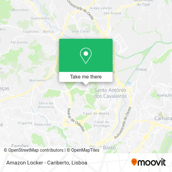 Amazon Locker - Cariberto map