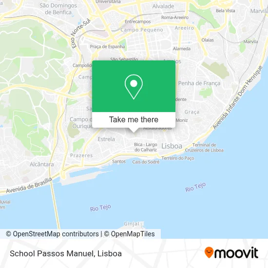 School Passos Manuel map