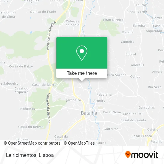 Leiricimentos map