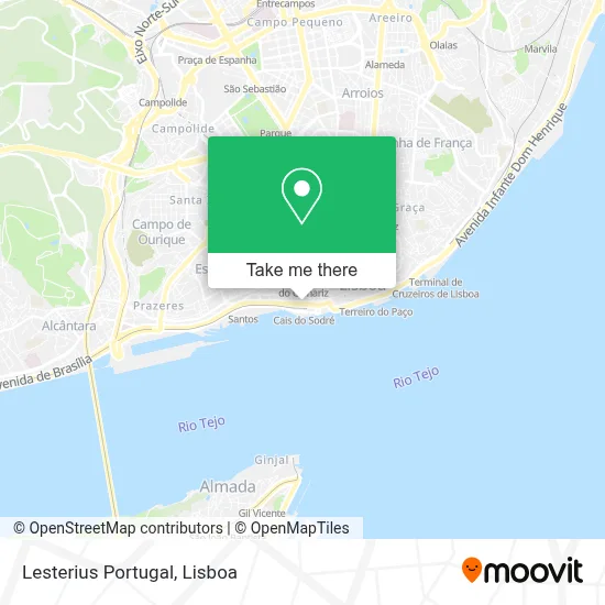 Lesterius Portugal map